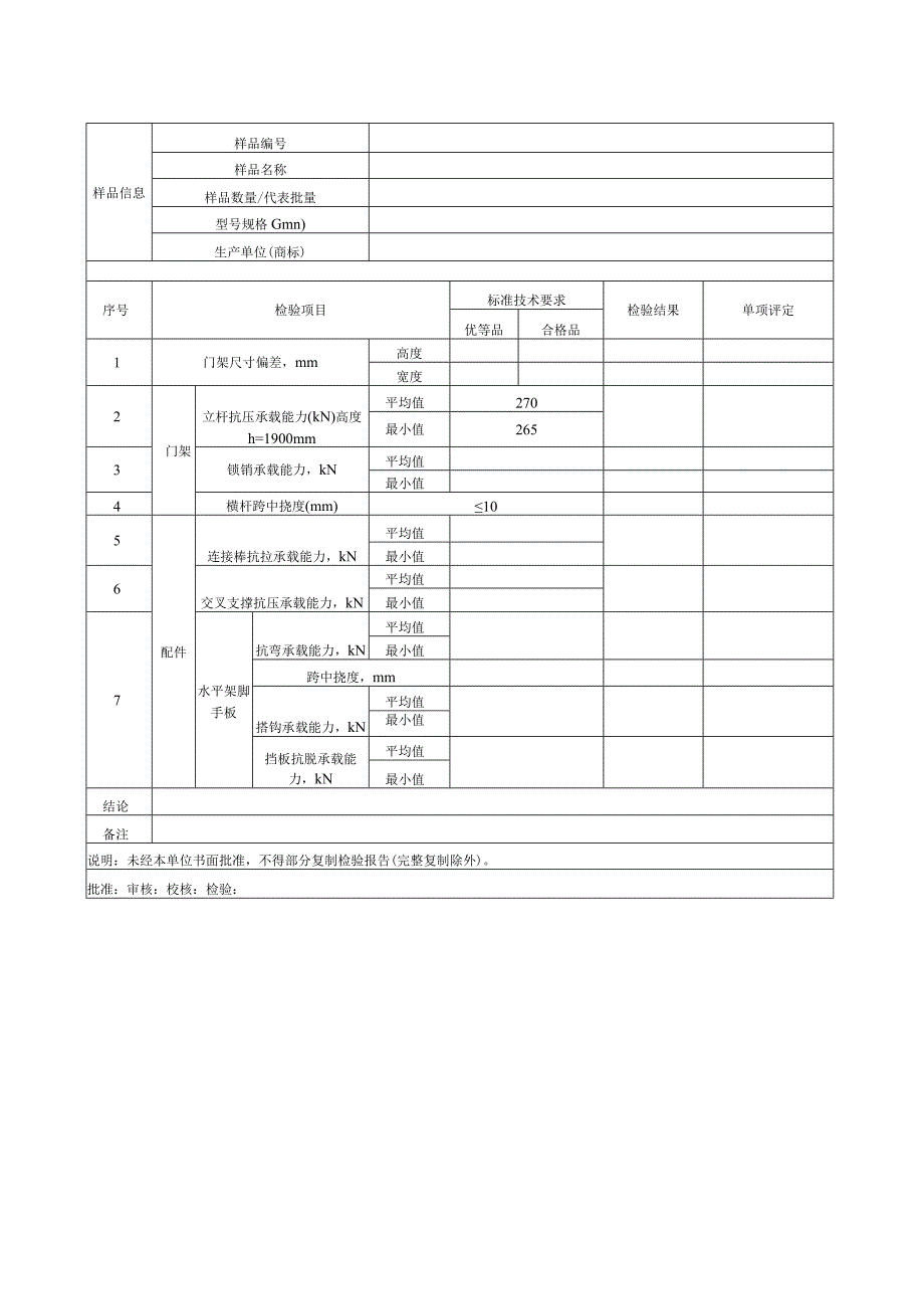 门式钢管脚手架(门架)检验报告.docx_第2页