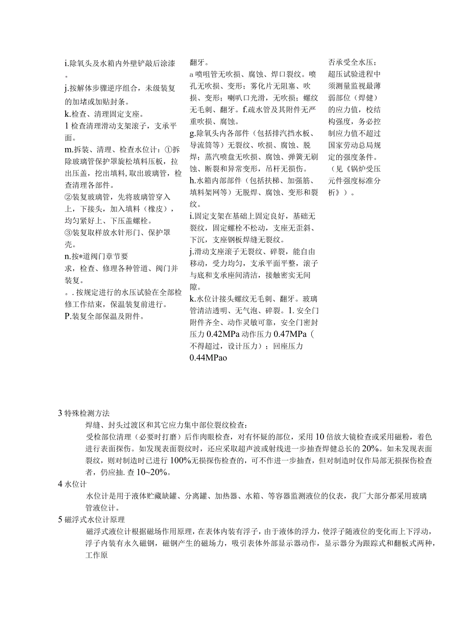 除氧器及其水位计附属设备检修规程工艺方法及质量标准.docx_第2页