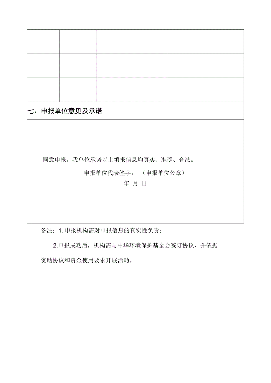 青山公益专项基金“餐饮外卖消费绿色低碳行为宣传倡导行动”执行单位申请表.docx_第3页