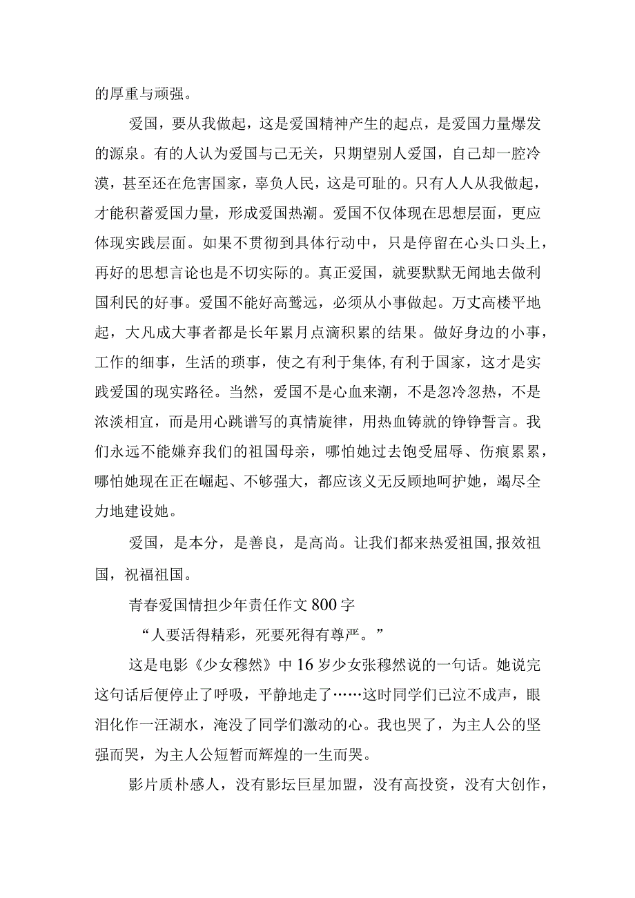 青春爱国情担少年责任作文800字8篇.docx_第3页