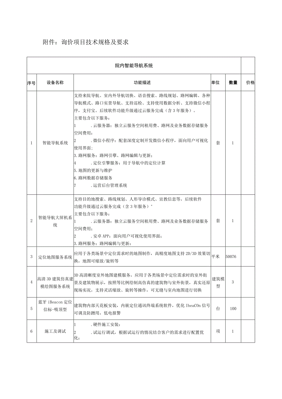 询价项目技术规格及要求.docx_第1页