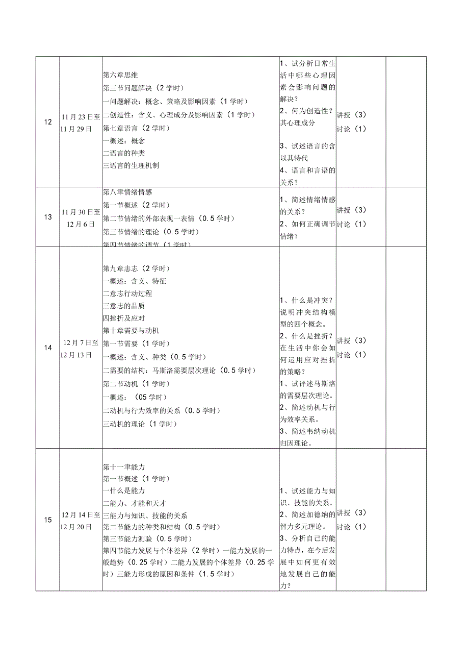 运城学院课程教学进度表.docx_第3页