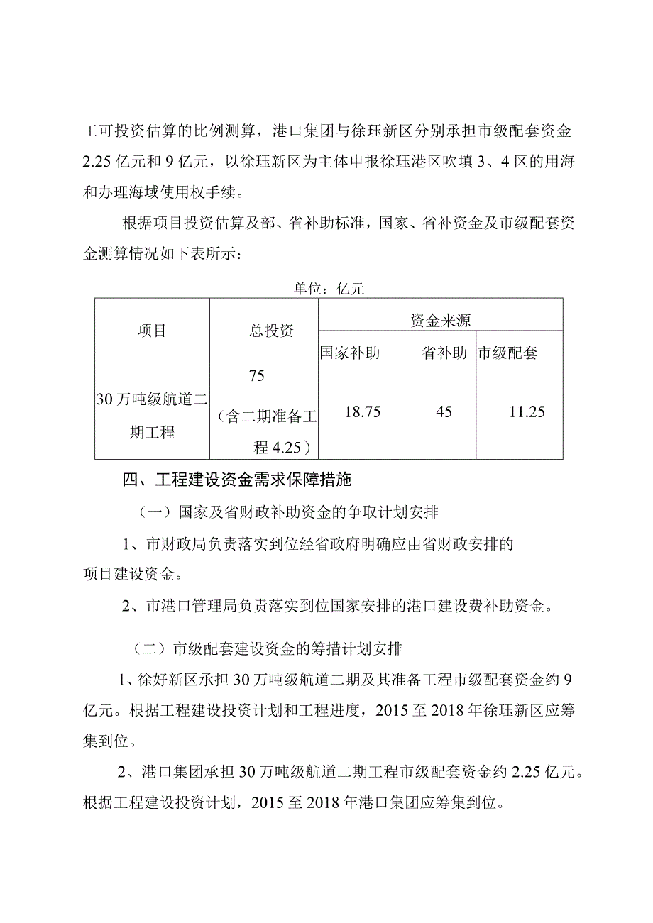 连云港港30万吨级航道二期及其准备工程市级筹资方案.docx_第3页