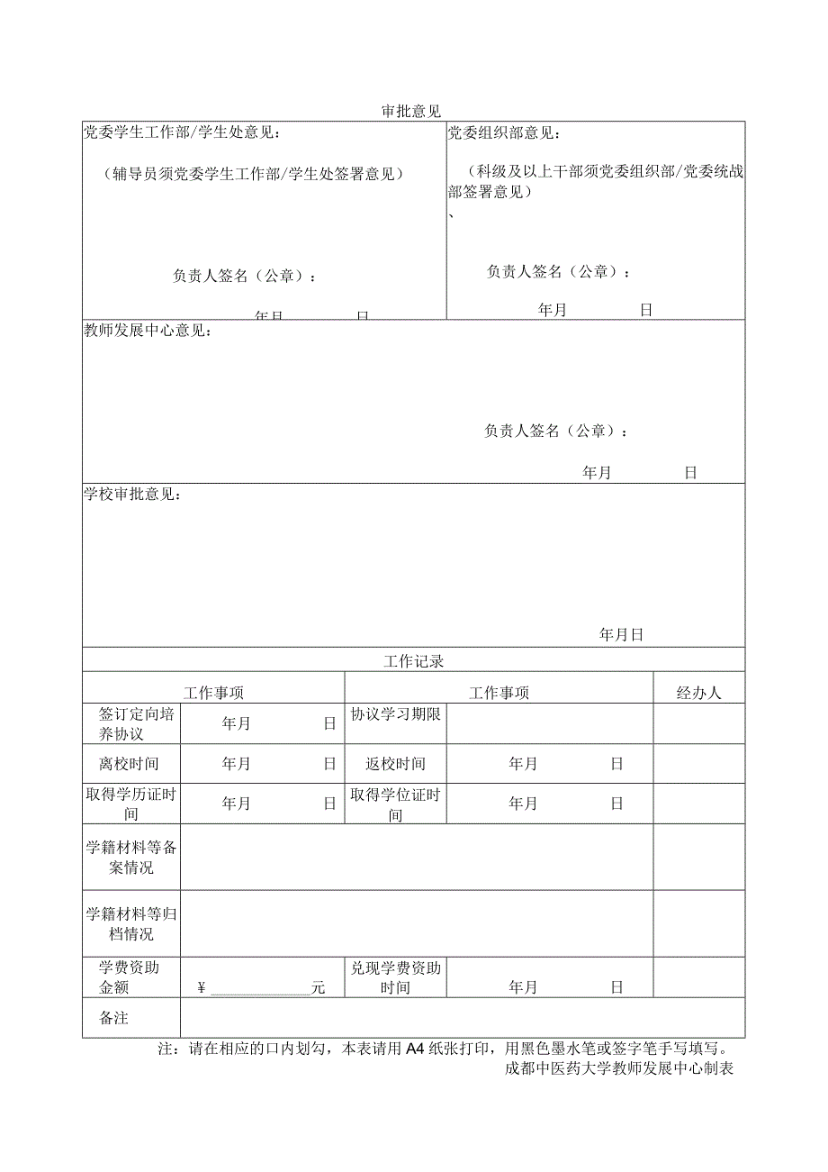 部门报考人员用表成都中医药大学申请报考2024年硕、博士研究生审批表.docx_第2页