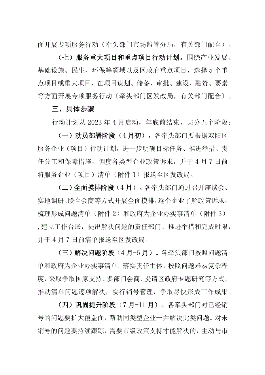 长春市双阳区服务企业行动计划方案.docx_第3页