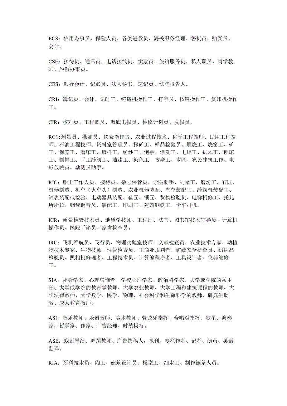 霍兰德职业代码检索表.docx_第2页