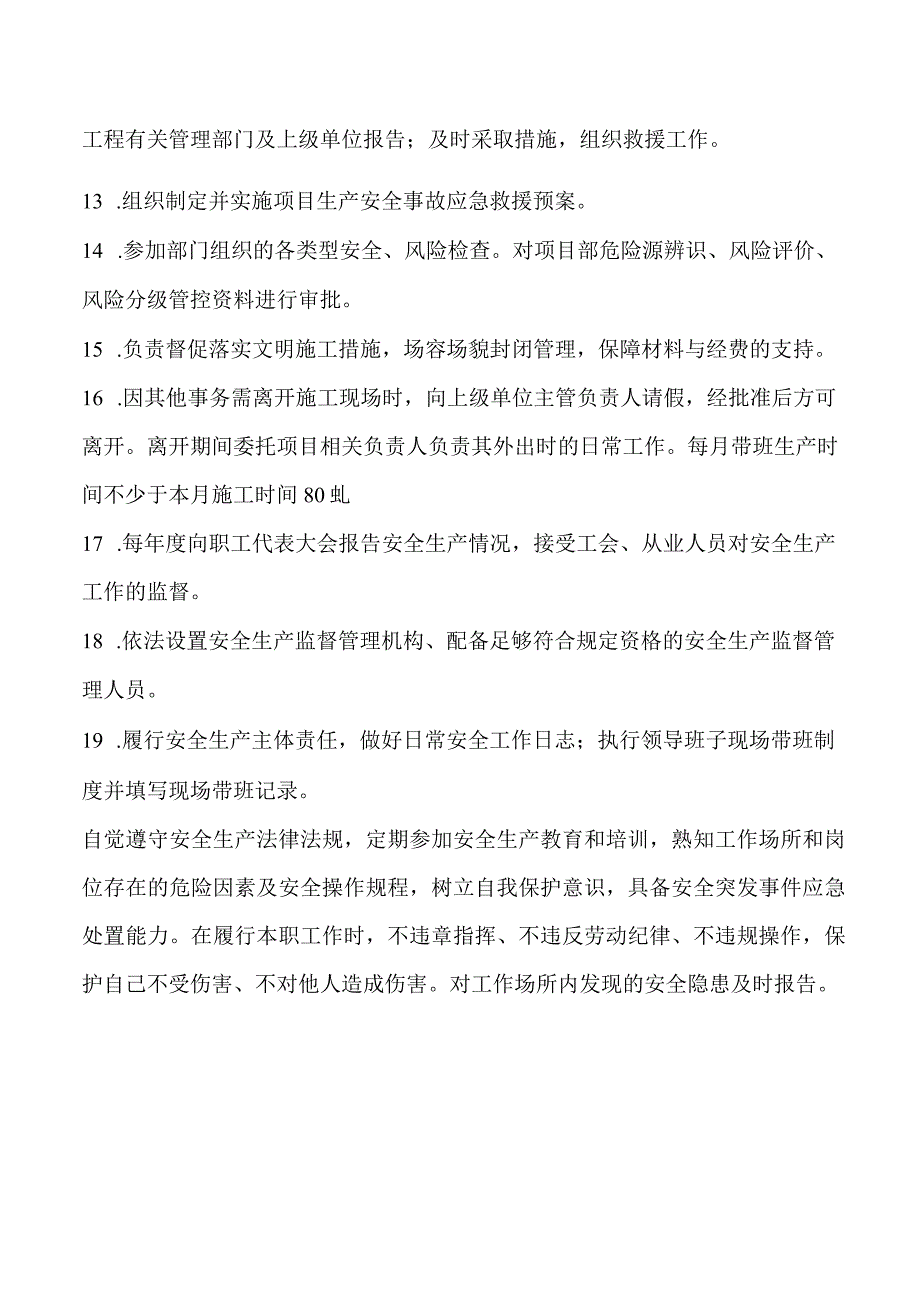 项目经理安全生产责任清单.docx_第2页