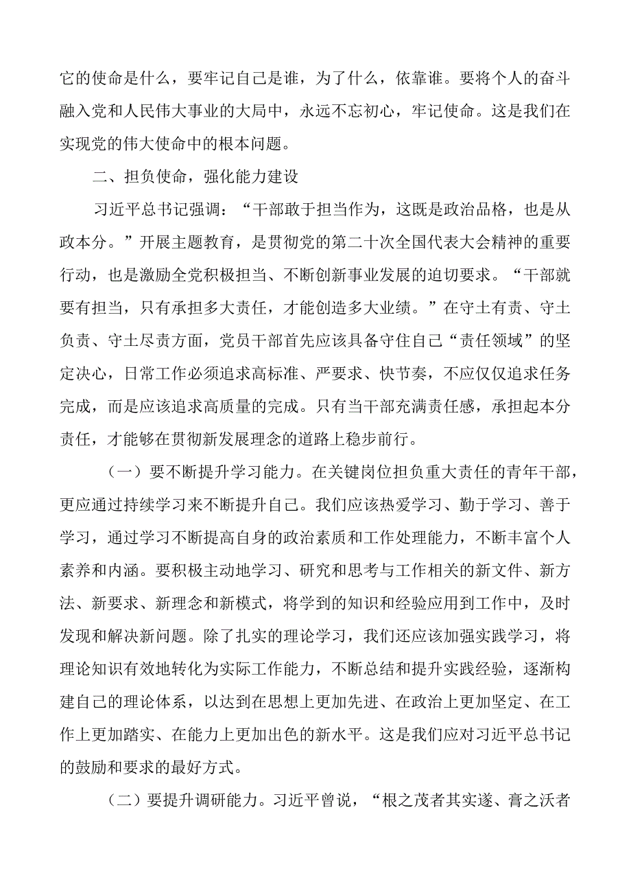 青年干部主题教育党课讲稿.docx_第3页