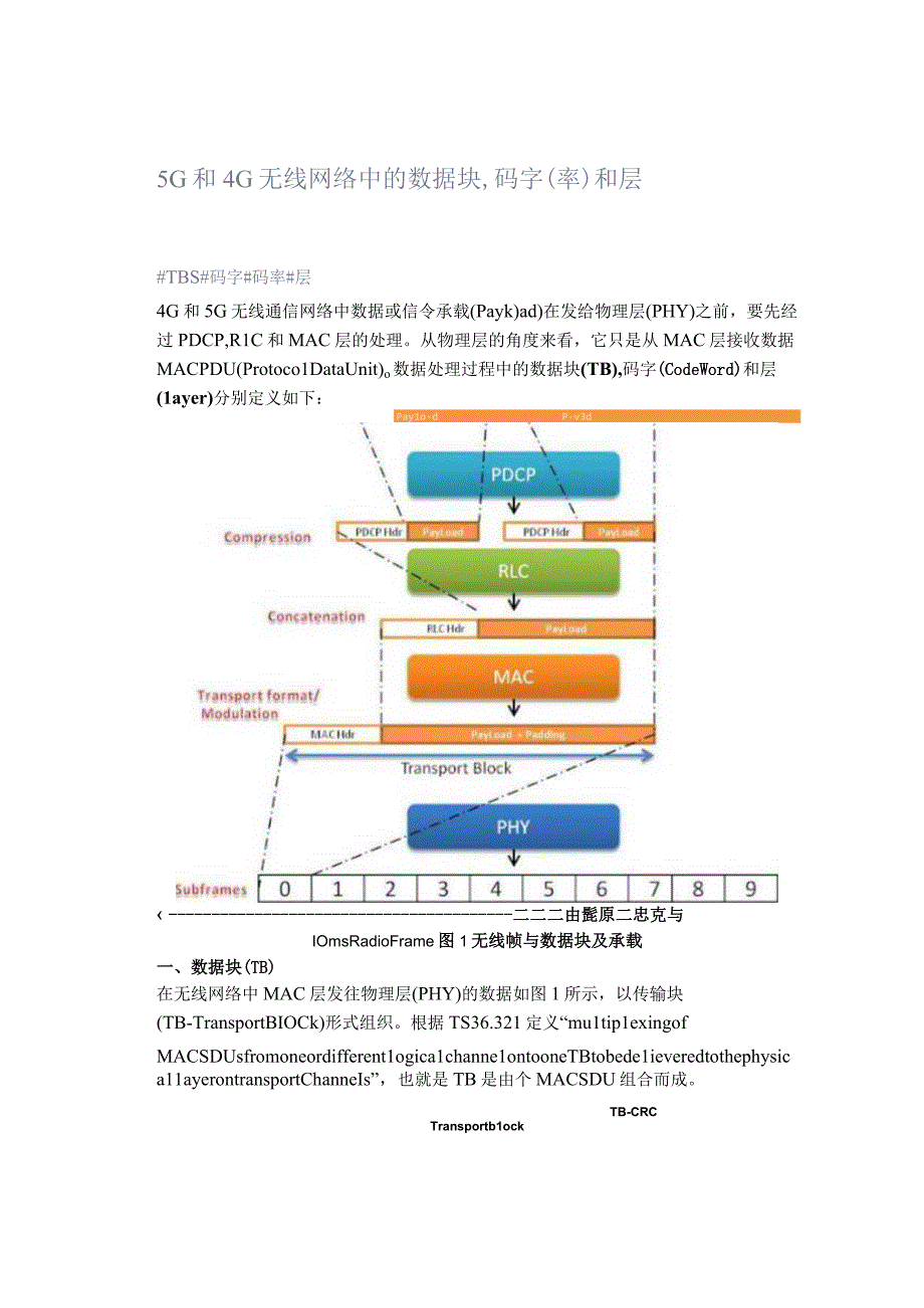 5G和4G无线网络中的数据块,码字(率)和层.docx_第1页