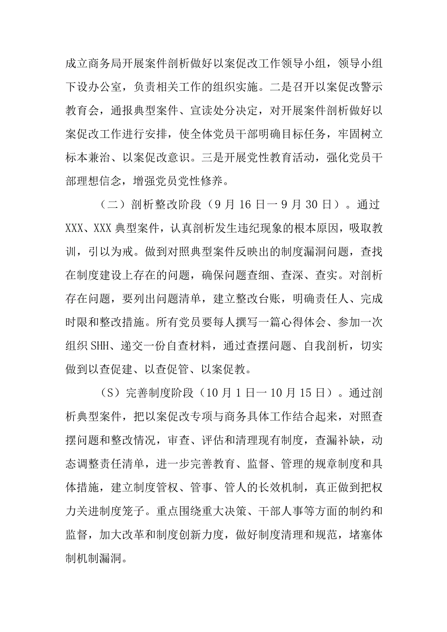 XX县商务局关于开展案件剖析以案促改工作方案.docx_第2页