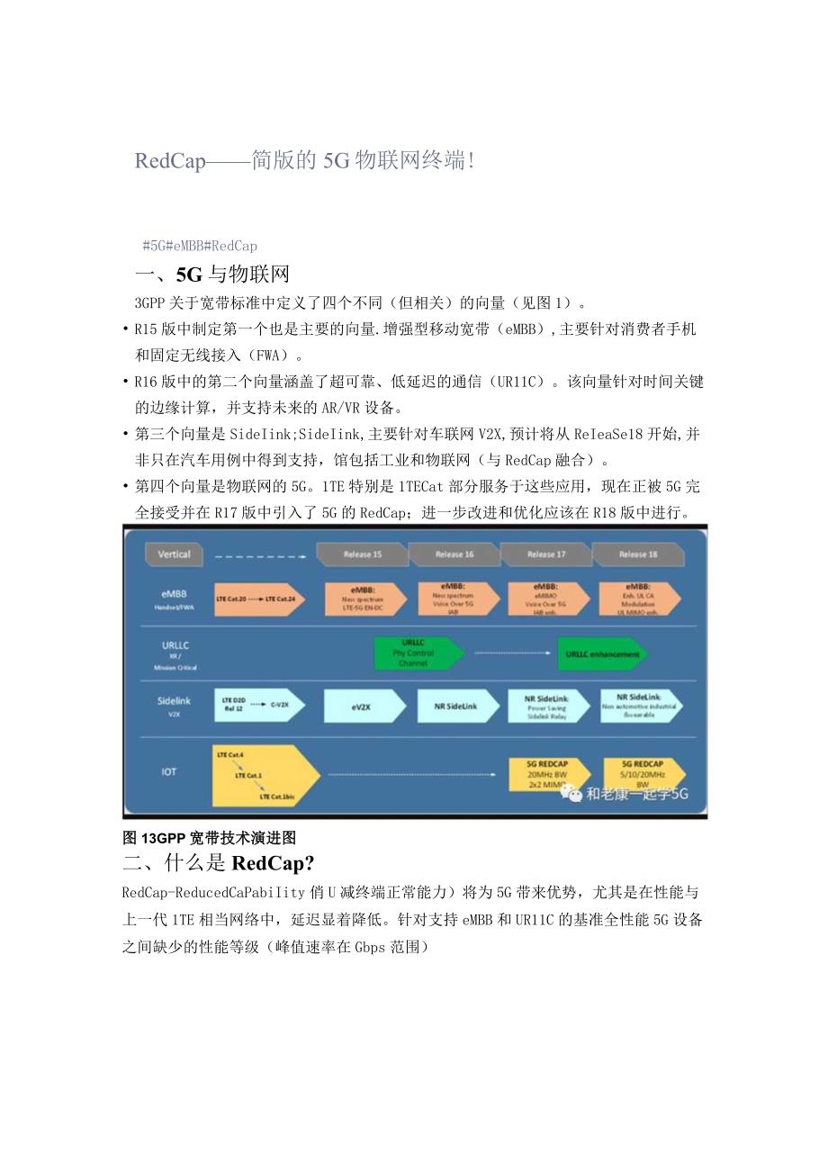 RedCap——简版的5G物联网终端！.docx_第1页