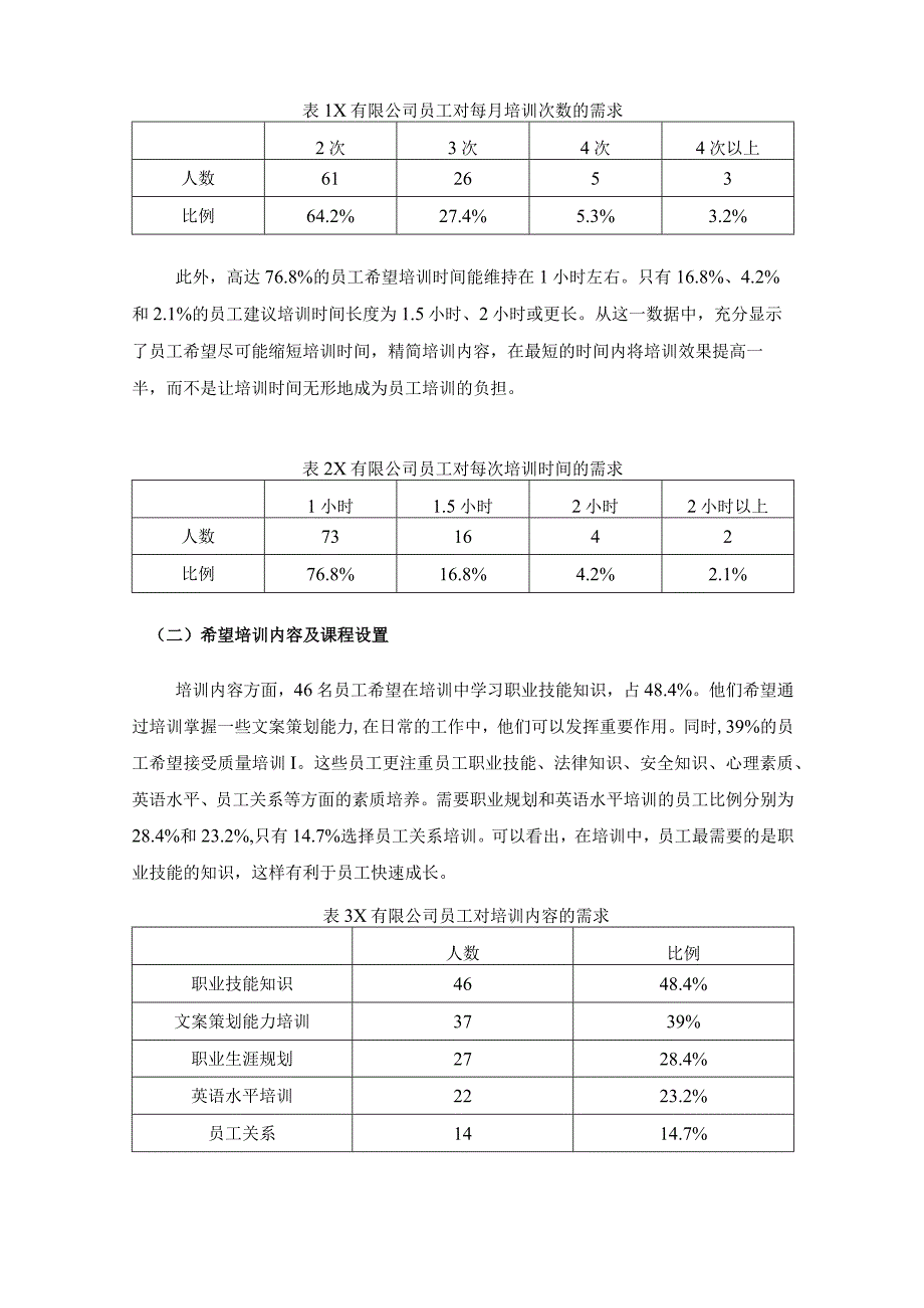 【《关于X有限公司员工培训现状的调研分析（报告）》3600字】.docx_第3页