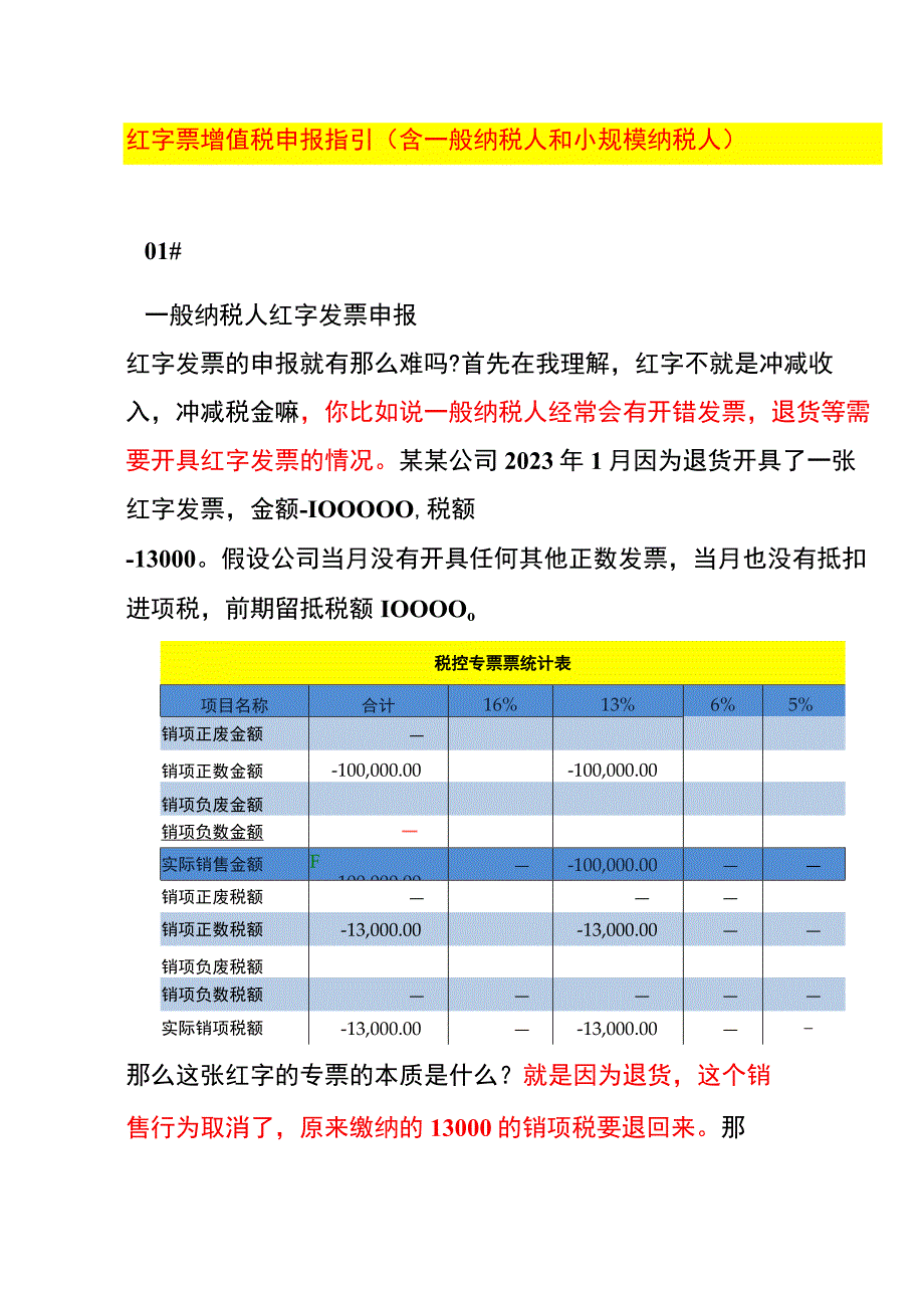 红字票增值税申报指引（含一般纳税人和小规模纳税人）.docx_第1页