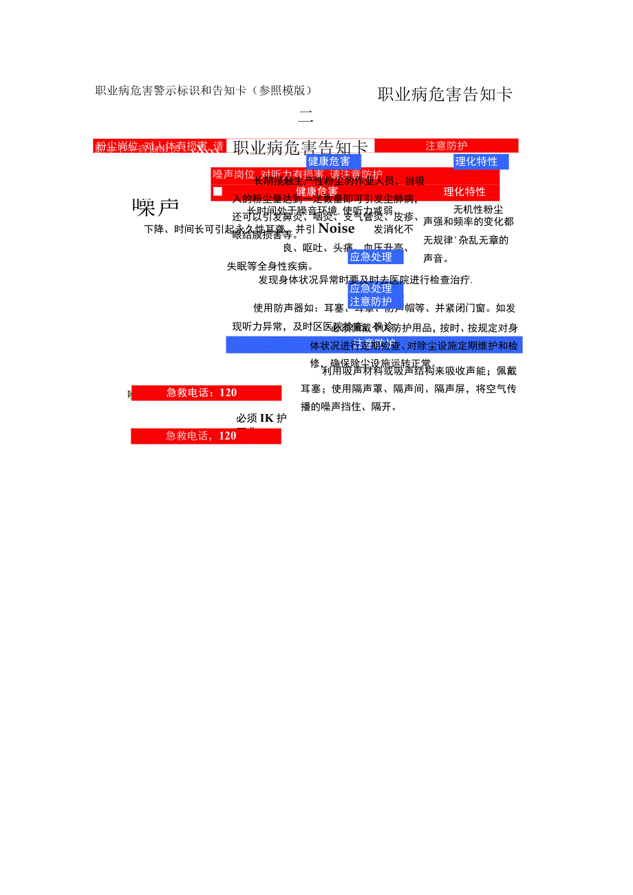 职业病危害警示标识和告知卡（模版）.docx_第1页