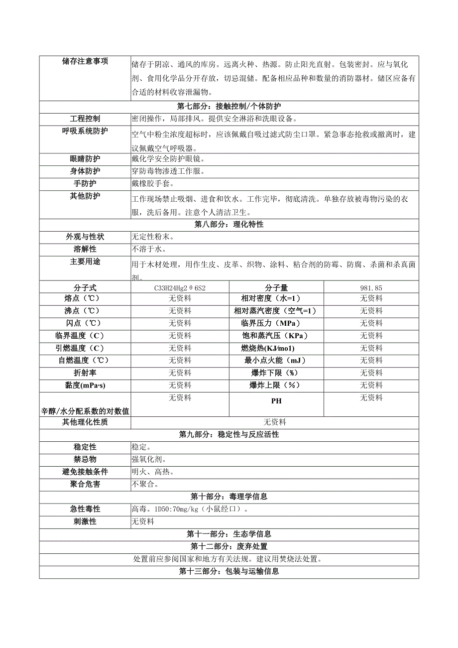 萘磺汞安全技术说明书.docx_第2页