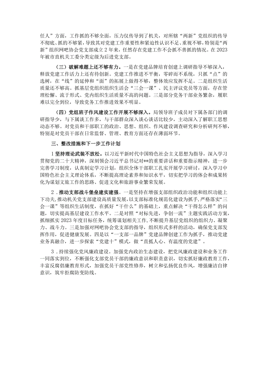 局党建基础工作大排查大规范自检自查报告.docx_第3页