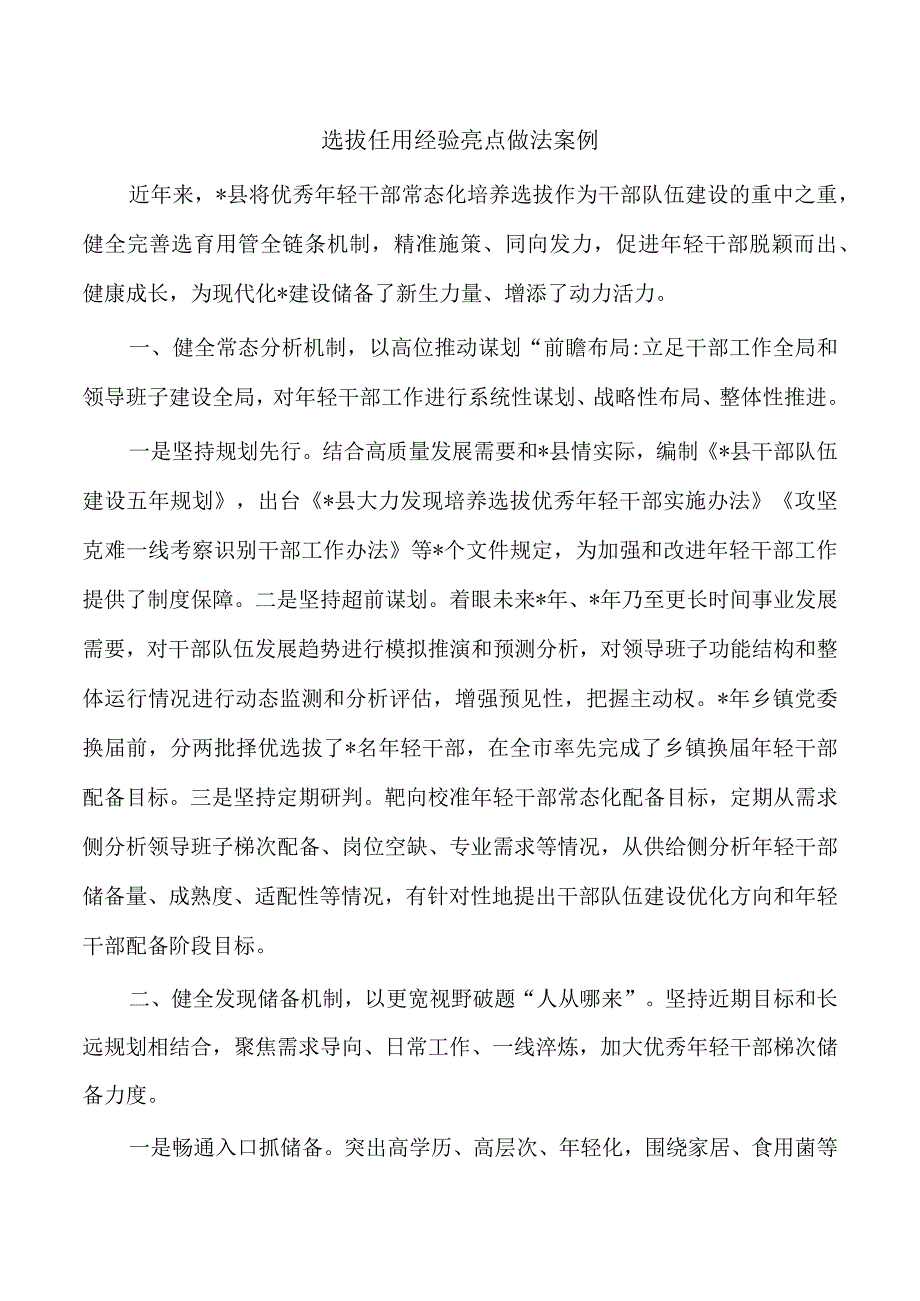 选拔任用经验亮点做法案例.docx_第1页