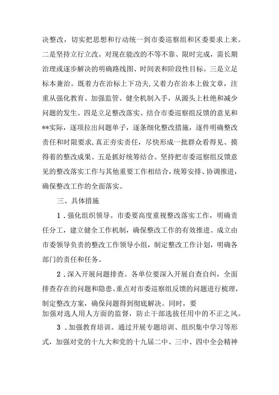 某区巡察反馈意见整改方案.docx_第2页