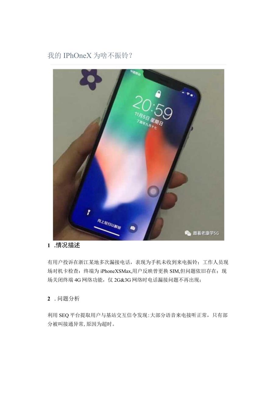 我的Iphone X为啥不振铃？.docx_第1页