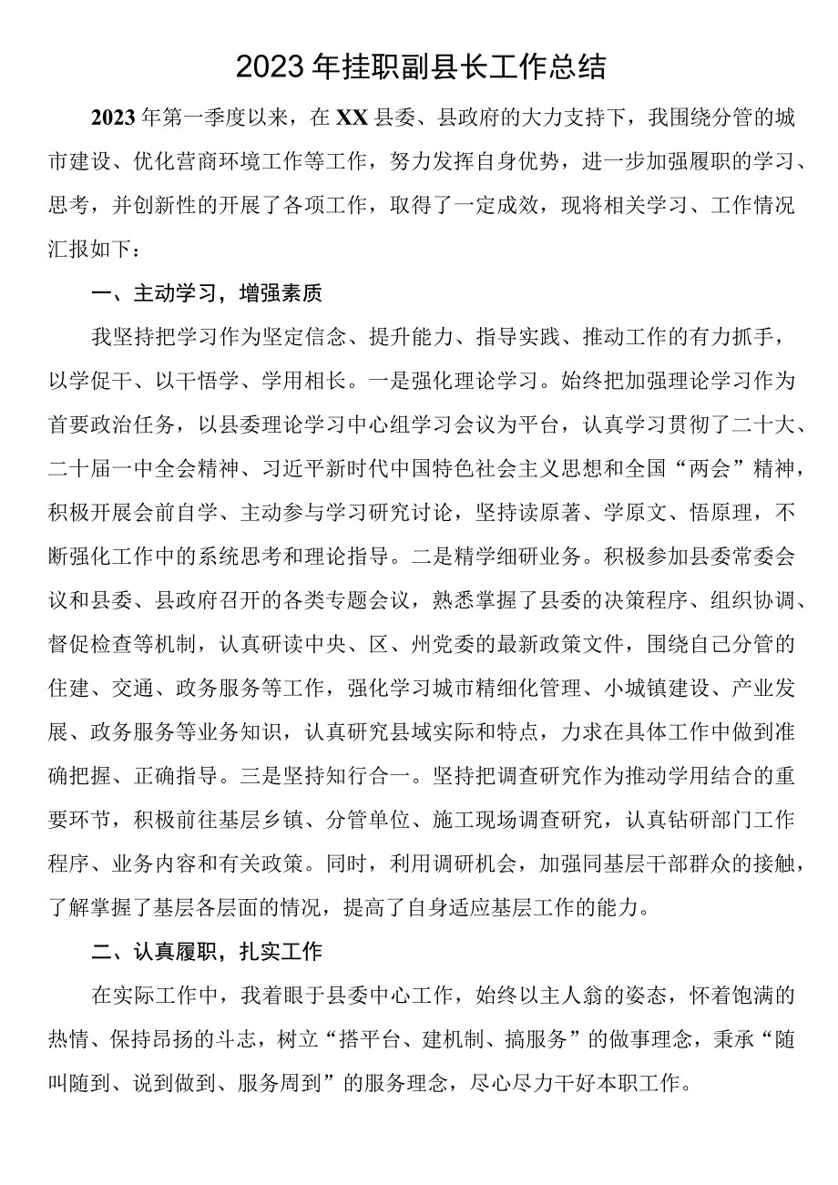 （20231016）2023年挂职副县长工作总结.docx_第1页