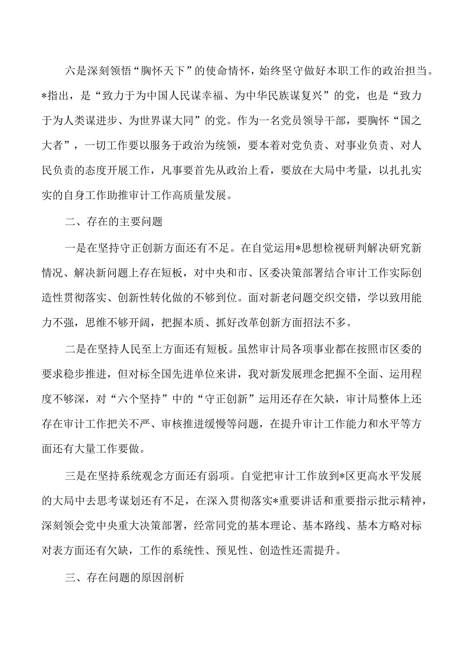 审计系统六个坚持研讨交流.docx_第3页