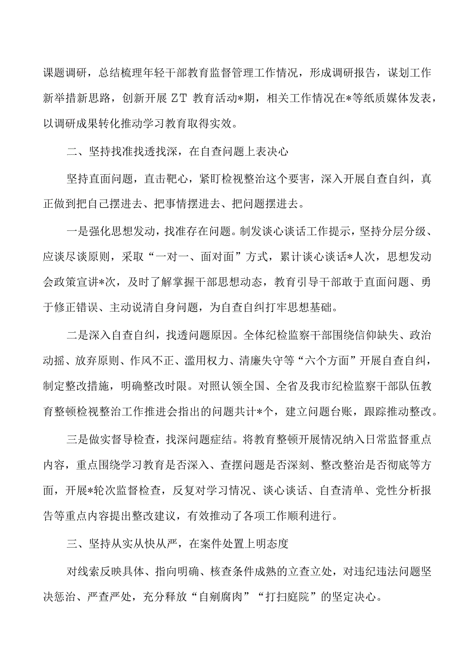 纪检监察整顿检视整治总结经验.docx_第2页