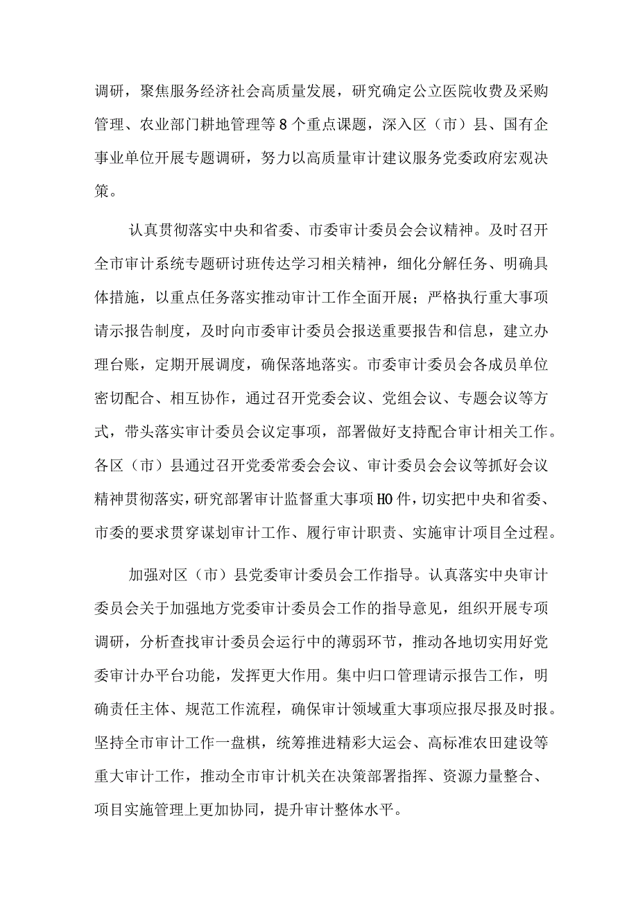 在全省审计工作调研座谈会上的汇报发言2023.docx_第2页