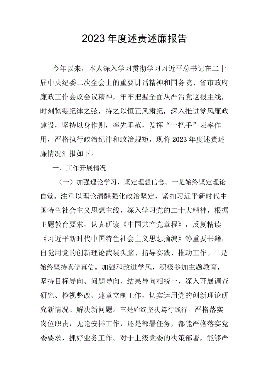 2023年度述责述廉报告.docx_第1页