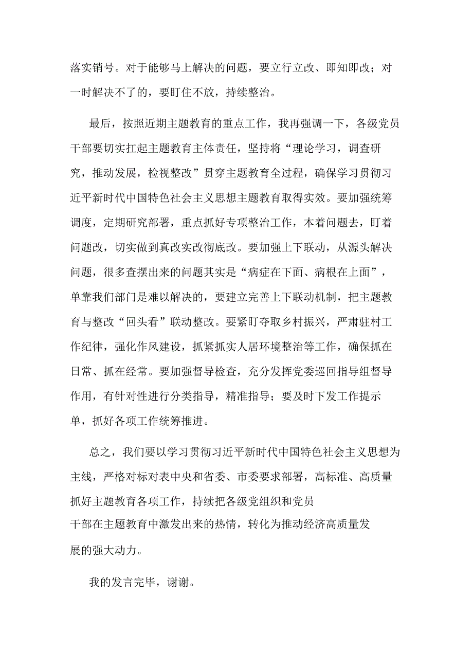 2023年党委书记在主题教育集中学习研讨会上的总结讲话范文.docx_第3页