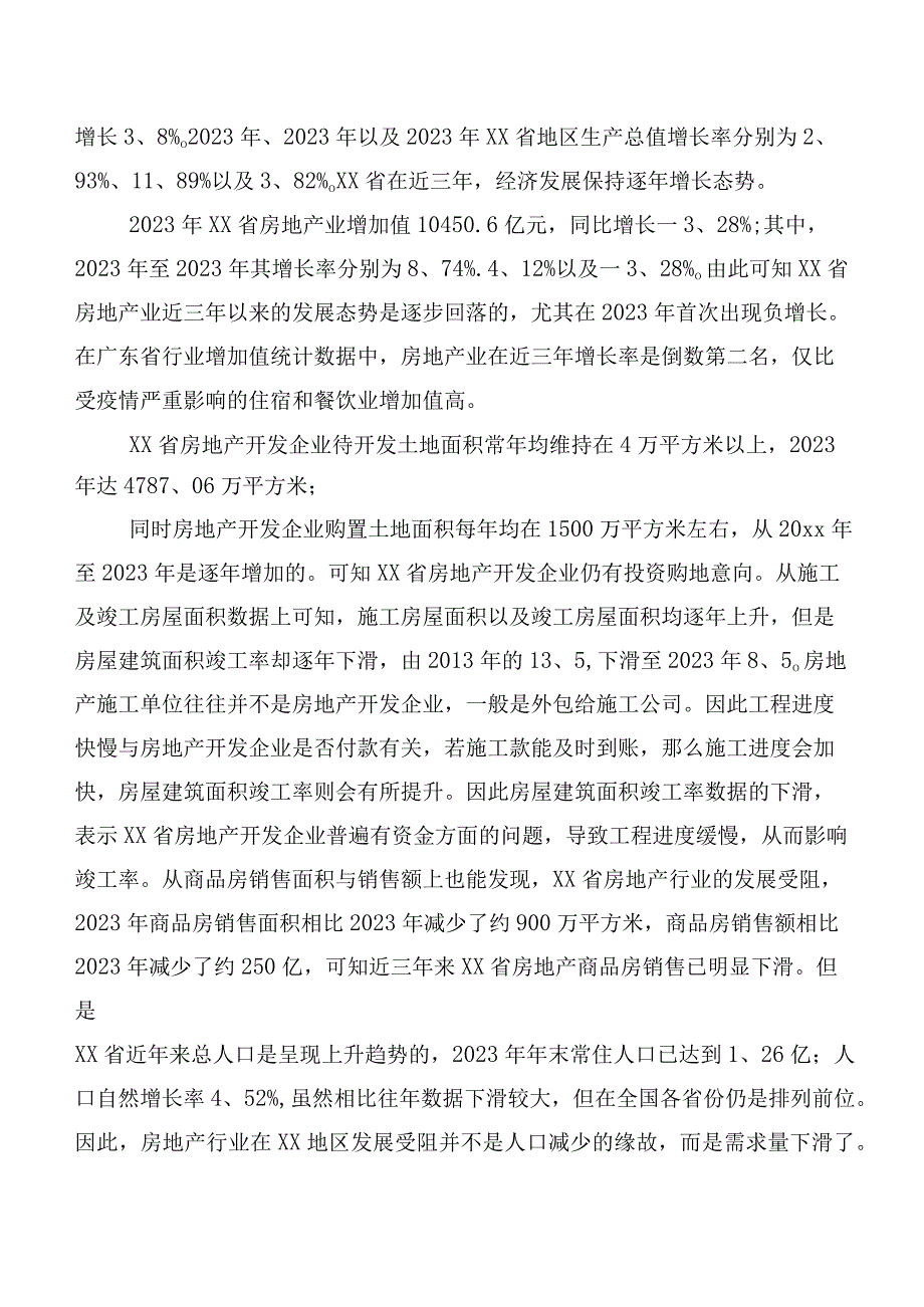 2023年XX省房地产行业面临的问题及对策研究.docx_第2页