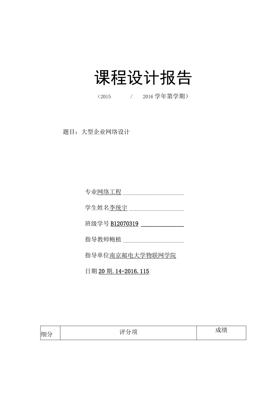 大型企业网络设计.docx_第1页