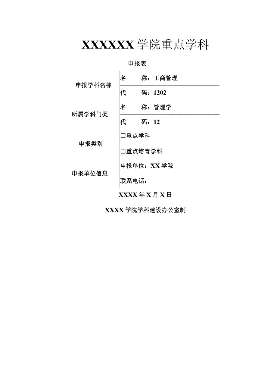 工商管理学科建设申报表.docx_第1页