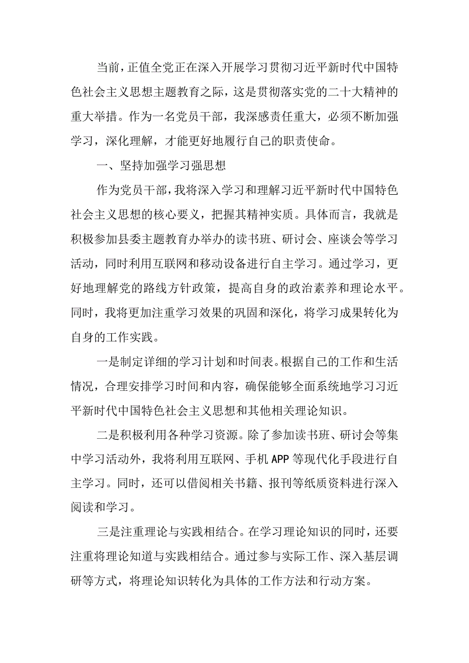 在2023年第二批主题教育集中学习研讨会上的交流发言材料（2篇）.docx_第3页