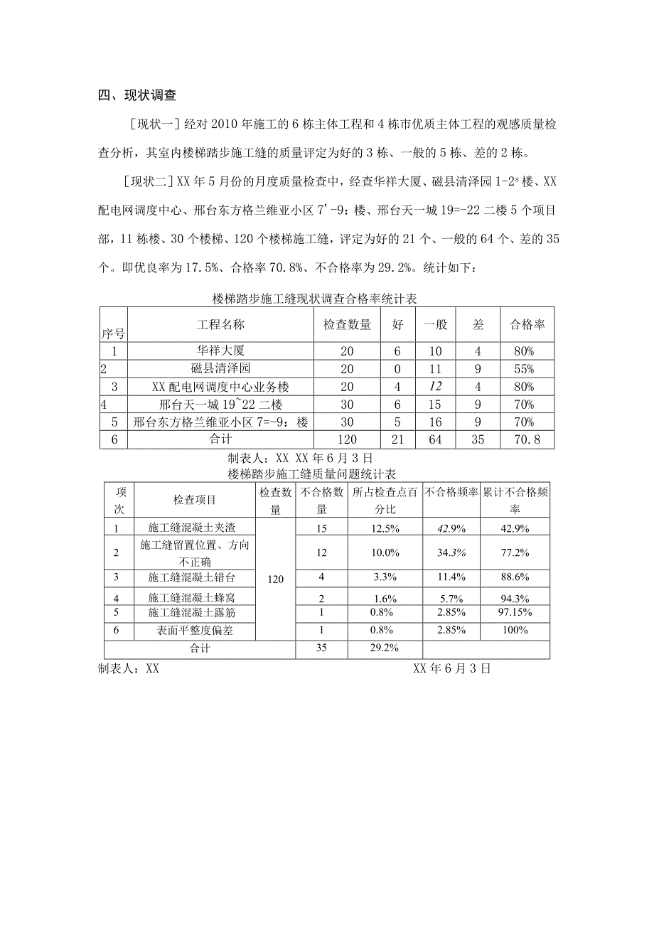 工程建设公司QC小组消除楼梯踏步施工缝质量通病成果汇报书.docx_第3页