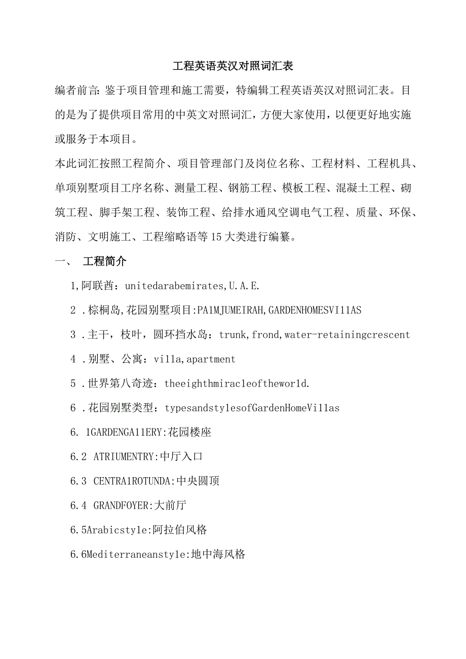 工程英汉对照表.docx_第1页