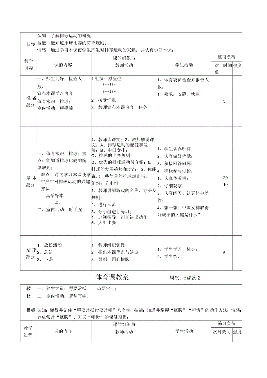 小学五年级体育教案(58篇)(1).docx_第2页