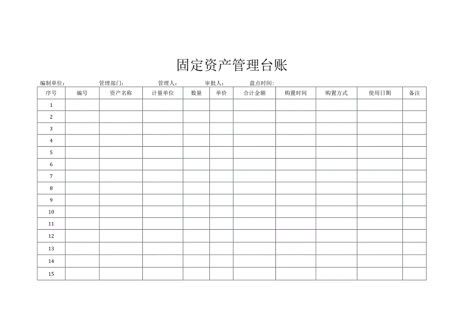 固定资产台账.docx_第1页