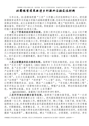 巩固脱贫成果推进乡村振兴经验总结交流.docx