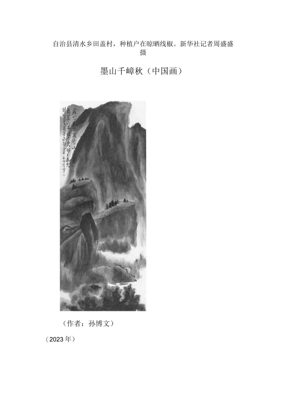 喜丰收 墨山千嶂秋（中国画）.docx_第2页