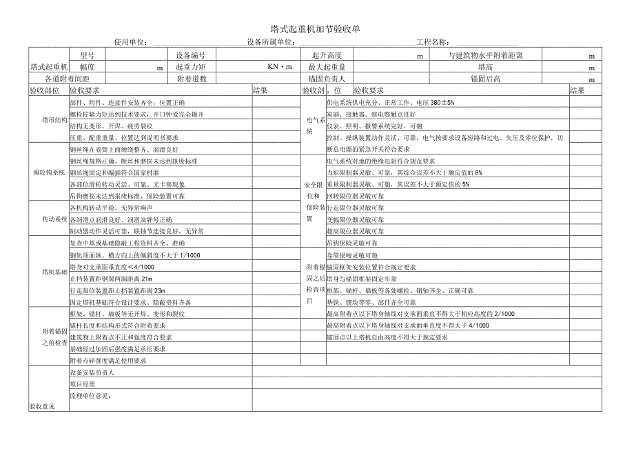 塔式起重机加节验收单.docx_第1页