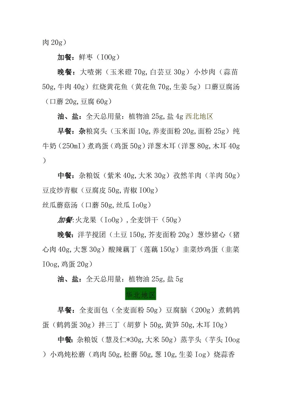 不同地区成人糖尿病患者秋季食谱推荐.docx_第2页