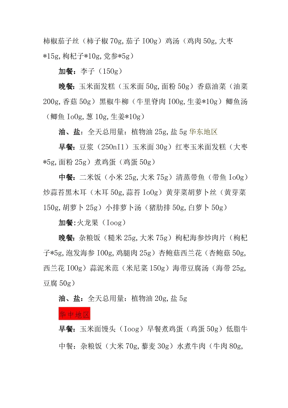 不同地区成人糖尿病患者秋季食谱推荐.docx_第3页