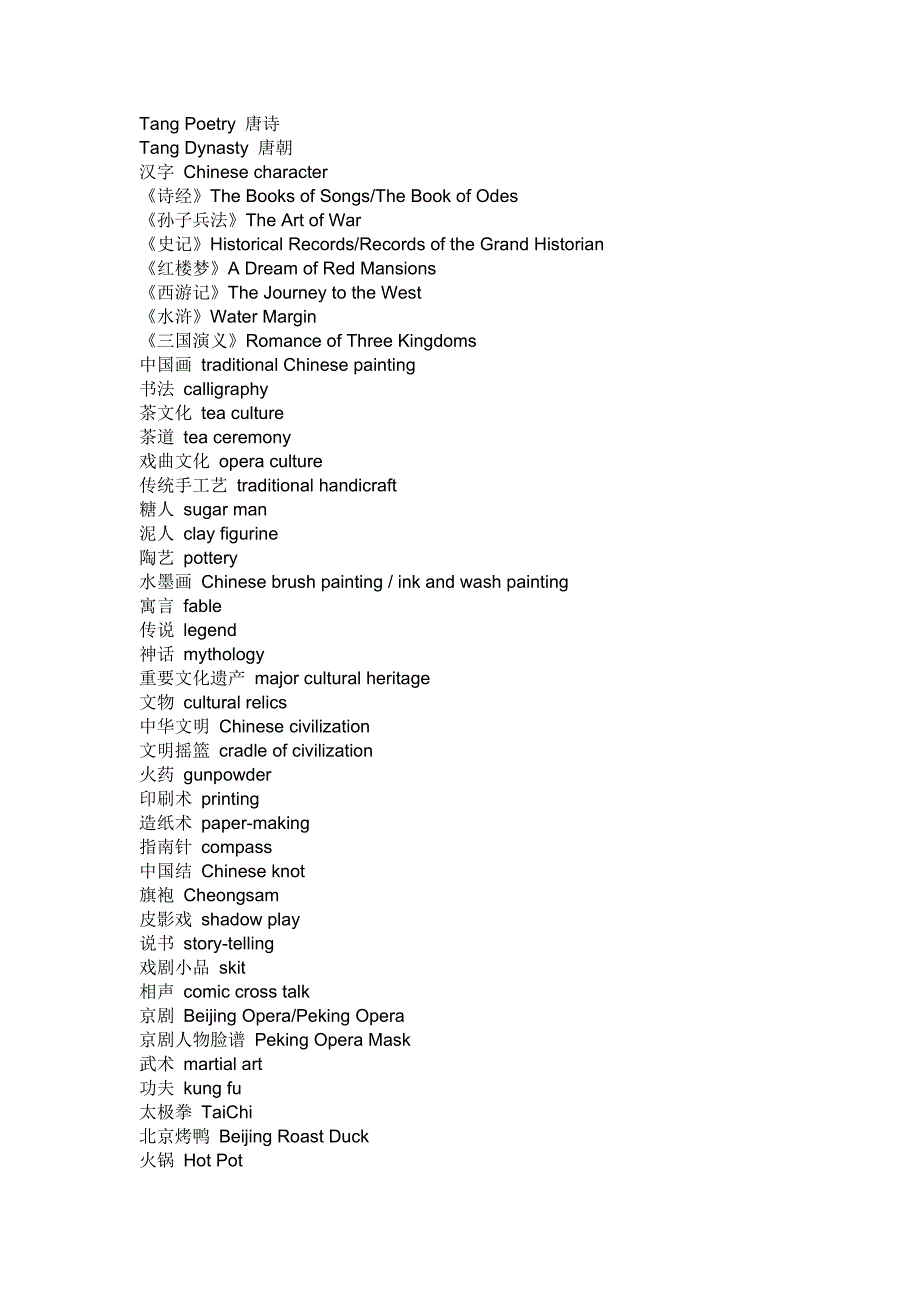 初中英语写作素材：中国传统文化的高频表达.docx_第2页