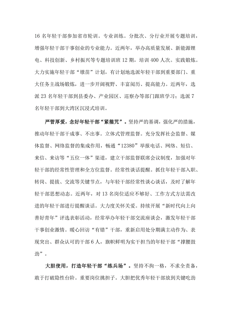 加强年轻干部队伍建设座谈会讲话稿供借鉴.docx_第2页