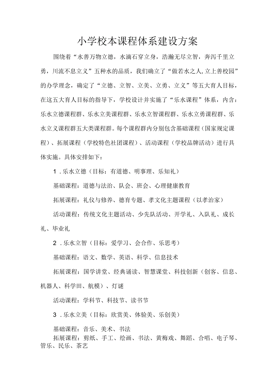 小学校本课程体系建设方案.docx_第1页