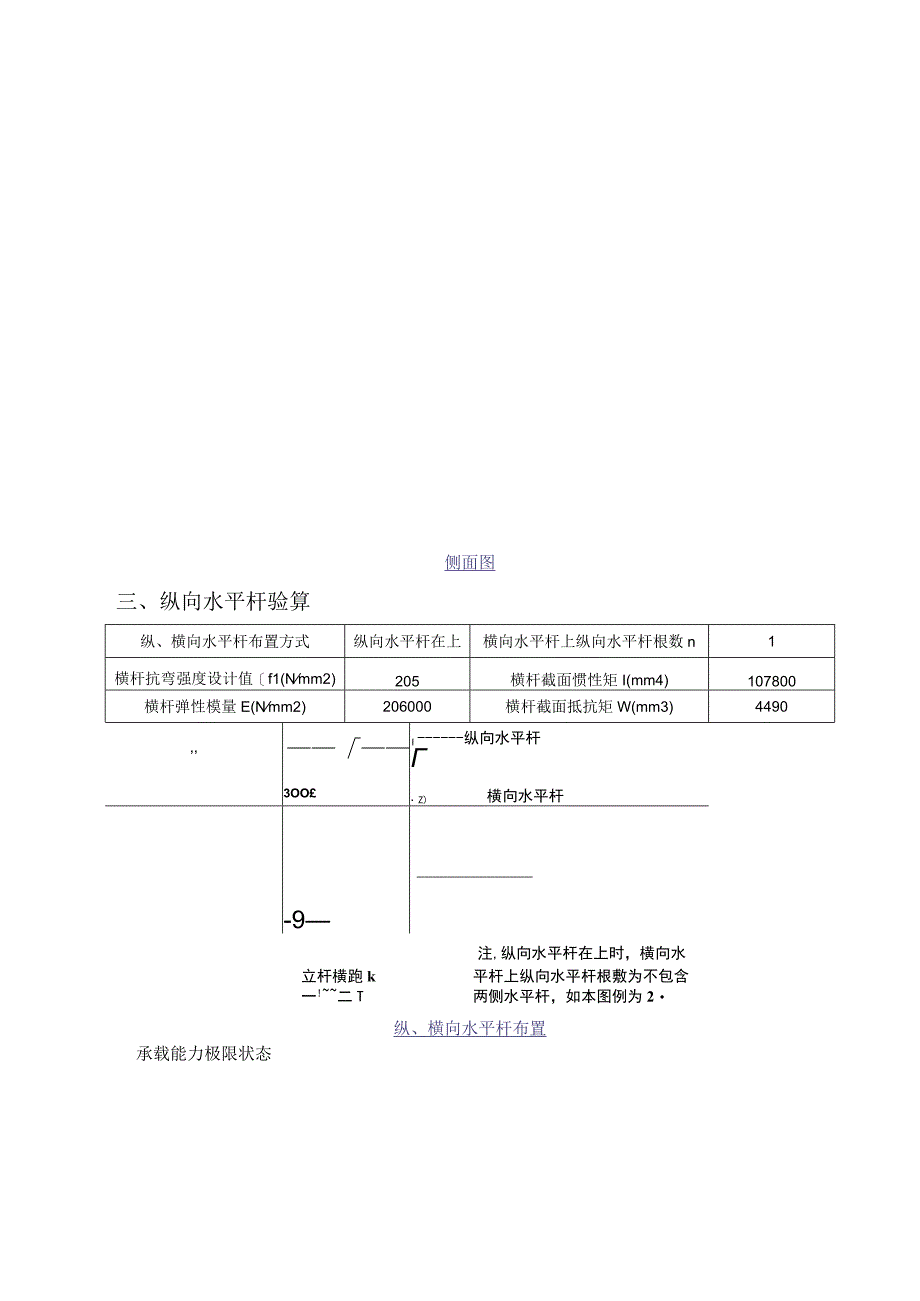 型钢悬挑脚手架(扣件式)计算书一般部位（悬挑长度2.25m5.0m长工字钢2排立杆加8#槽钢斜撑）.docx_第2页