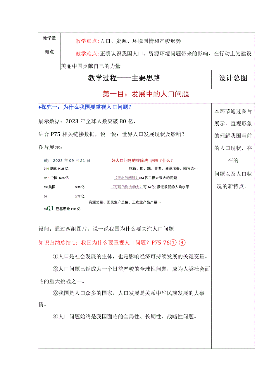 6.1 正视发展挑战（教学设计）-2023-2024学年九年级道德与法治上册同步精品课堂（部编版）.docx_第2页