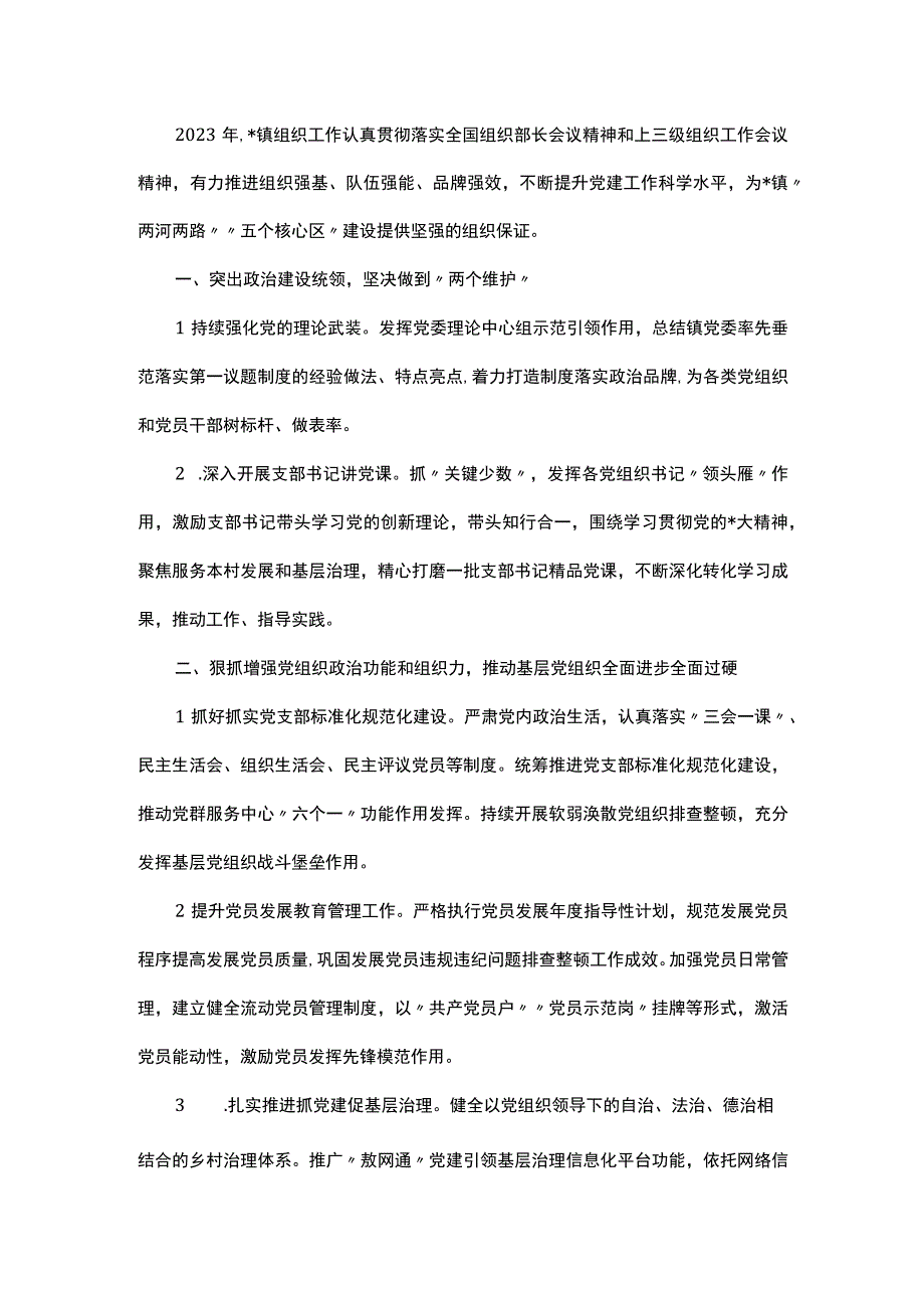 镇2023年组织工作要点.docx_第1页