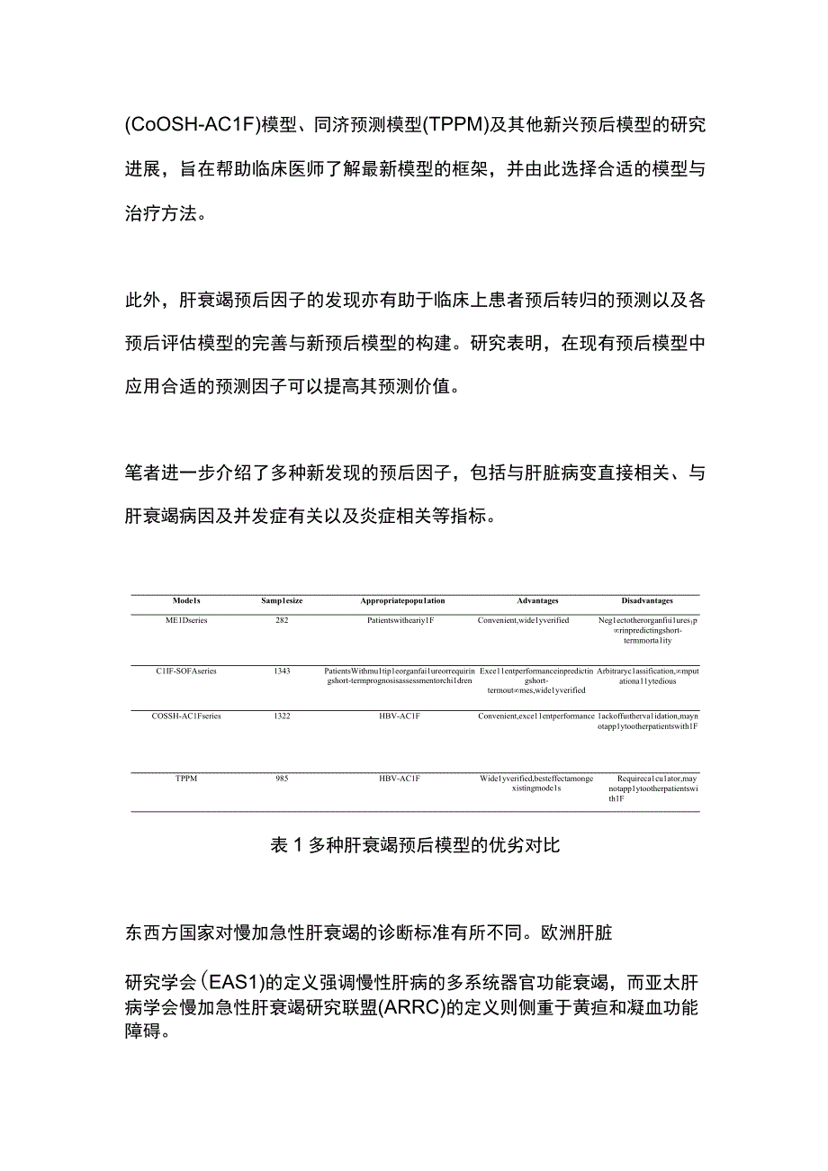 肝衰竭预后模型及预测因子的相关进展2023.docx_第2页