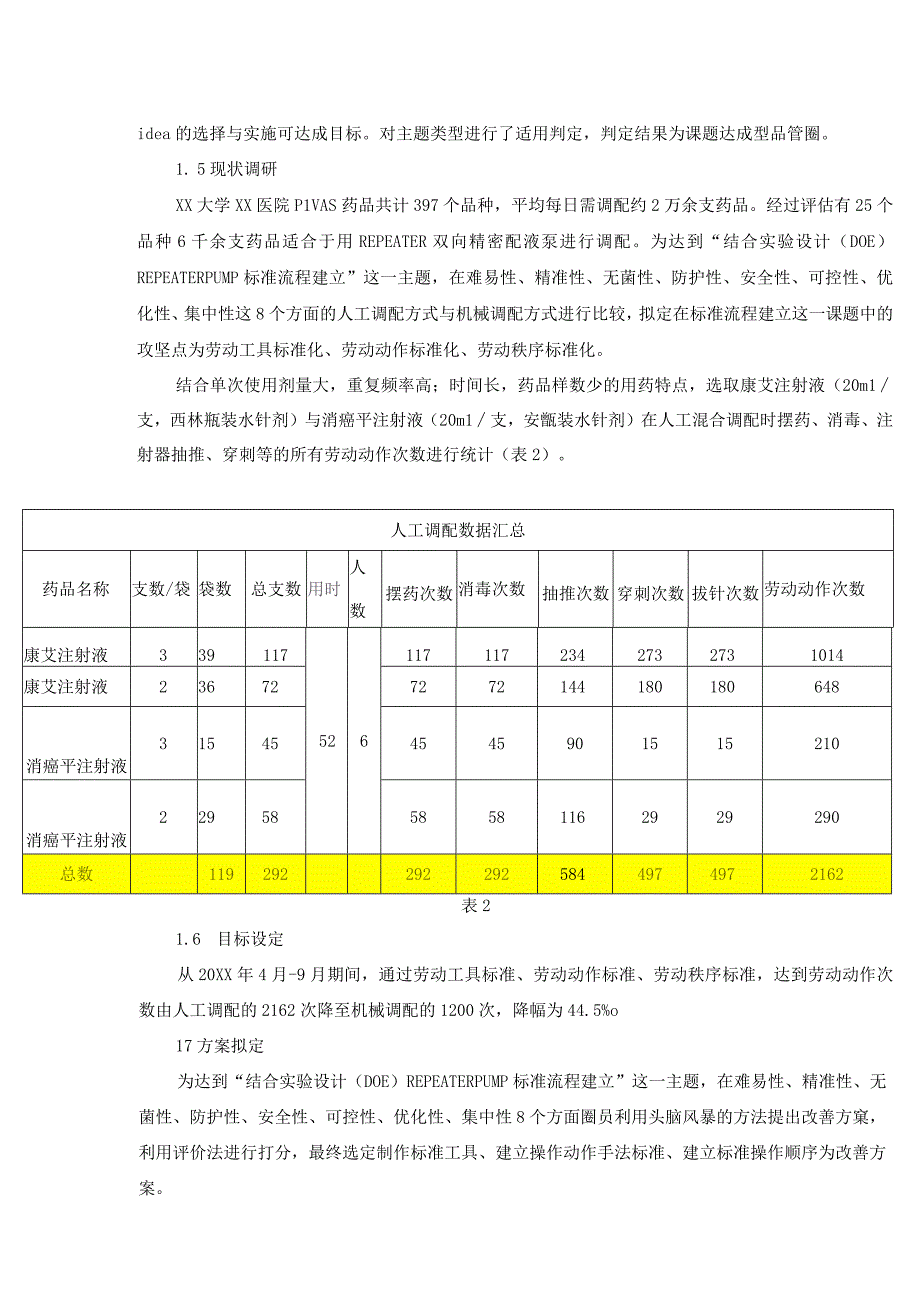 课题达成型品管圈在静脉用药调配中心（PIVAS）的应用效果分析静配中心质量持续改进案例.docx_第3页